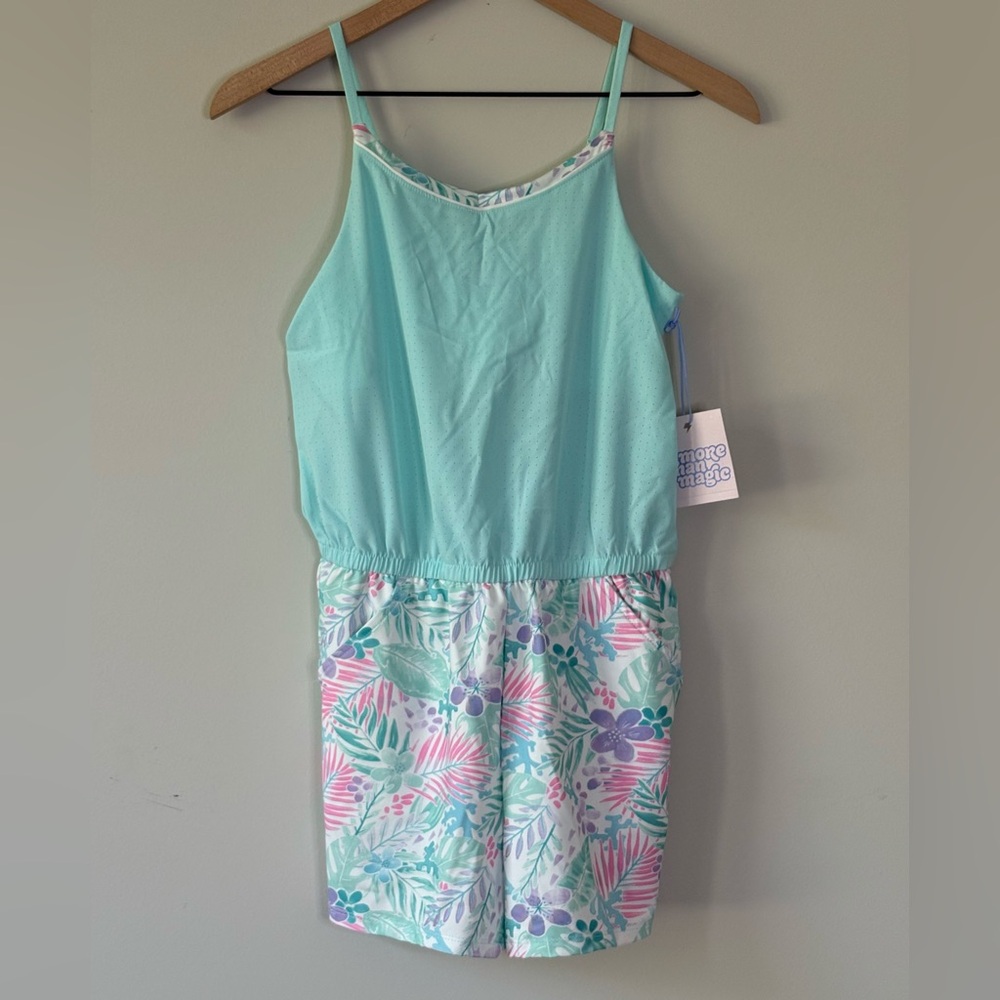 NWT More Than Magic Girls Floral Romper